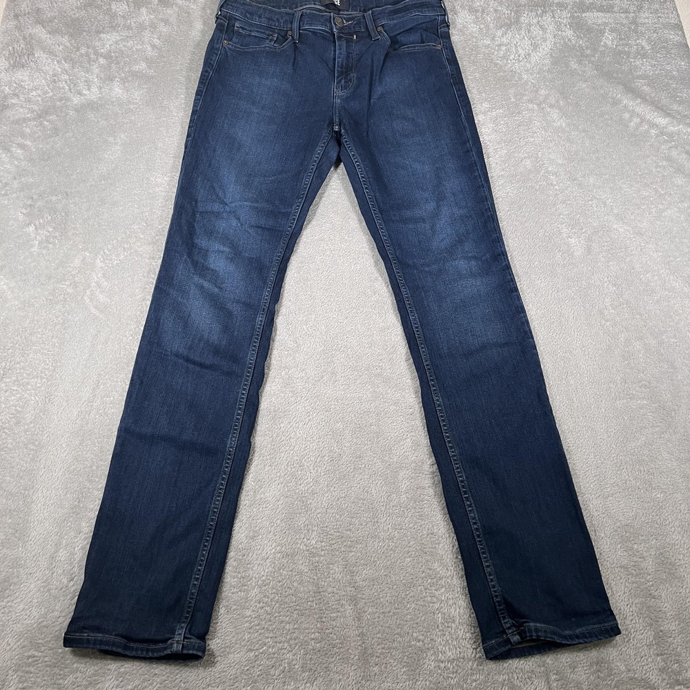 Paige Federal Jeans Mens 33 Blue Slim Straight Leg Stretch Dark Wash‎ Denim